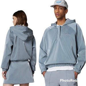 Adidas Blue Version Halfzip Gender Neutral Unisex Hoodie Gray Medium Futuristic